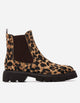 Botines Chelsea Mujer Ailsa Animal Print Camel Carmela
