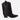 Botas Vaqueras Media Caña Cuero Mujer Aintza Negro Carmela