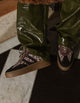 Zapatillas Urbanas Cuero Mujer Anemone Animal Print Café Poelman