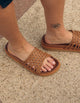 Sandalias Mujer Cuero Trenzado Anja Brandy Bullboxer