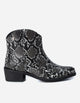 Botines Cuero Mujer Carmina Animal Print Negro Carmela