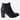Botines Tacos Cuero Mujer Consue Negro Carmela