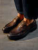 Mocasines Mujer Cuero Edena Animal Print Cafe1 Bullboxer