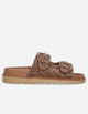 Sandalias Mujer Cuero Trenzado Hebillas Eir Brandy Bullboxer