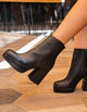 Botines Taco Mujer Elise Negro Bullboxer