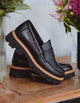 Mocasines Chunky Mujer Cuero Eugenia Negro Carmela