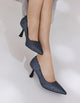 Zapatos Taco Textil Mujer Fleur Gris Bullboxer
