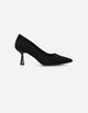 Zapatos Taco Textil Mujer Fleur Negro Bullboxer