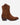 Botas Vaqueras Media Caña Cuero Mujer Flor Camel Carmela