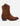 Botas Vaqueras Media Caña Cuero Mujer Flor Camel Carmela