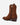 Botas Vaqueras Media Caña Cuero Mujer Flor Camel Carmela