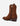 Botas Vaqueras Media Caña Cuero Mujer Flor Camel Carmela
