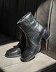Botines Taco Cuero Mujer Greer Negro Bullboxer