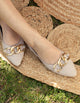 Ballerinas Cuero Mujer Hestia Plata Carmela
