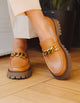 Mocasín Cuero Mujer Ines Camel Carmela