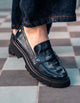 Mocasines Charol Mujer Iona Azul Carmela
