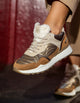 Zapatillas Urbanas Cuero y textil Mujer Lieve Café Bullboxer