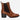 Botines Chelsea Taco Cuero Mujer Mercedes Camel Carmela