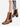 Botines Chelsea Taco Cuero Mujer Mercedes Camel Carmela