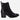 Botines Chelsea Taco Cuero Mujer Mercedes Negro Carmela