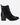 Botines Chelsea Taco Cuero Mujer Mercedes Negro Carmela