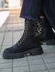 Botines Mujer Cuero Muse Negro Bullboxer