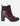 Botines Taco Cuero Mujer Orquidea Burdeos Carmela