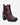 Botines Taco Cuero Mujer Orquidea Burdeos Carmela