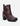 Botines Taco Cuero Mujer Orquidea Burdeos Carmela