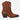 Botas Vaqueras Media Caña Taco Cuero Mujer Patrizia Camel Carmela