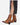 Botas Vaqueras Media Caña Taco Cuero Mujer Patrizia Camel Carmela
