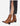 Botas Vaqueras Media Caña Taco Cuero Mujer Patrizia Camel Carmela