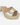 Sandalias Taco Cuero Mujer Rianne Dorado Bullboxer