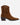 Botas Vaqueras Media Caña Flecos Cuero Mujer Rossella Camel Carmela