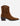 Botas Vaqueras Media Caña Flecos Cuero Mujer Rossella Camel Carmela