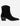 Botas Vaqueras Media Caña Flecos Cuero Mujer Rossella Negro Carmela