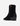 Botas Vaqueras Media Caña Flecos Cuero Mujer Rossella Negro Carmela