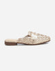 Babuchas Cuero Mujer Senda Dorado Carmela