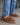Mocasines Flecos Cuero Mujer Silk Café Poelman