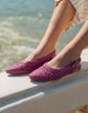 Ballerinas Destalonadas Mujer Cuero Trenzado Sorine Fucsia Bullboxer
