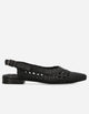Ballerinas Destalonadas Mujer Cuero Trenzado Sorine Negro Bullboxer