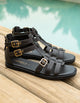 Sandalias Cuero Mujer Telma Negro Carmela