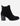 Botines Chelsea Taco Cuero Mujer Valeria Negro Carmela
