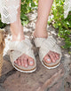 Sandalias Cuero Mujer Vis Dorado Bullboxer
