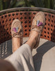 Mocasines Flecos Cuero Mujer Vita Blanco Poelman