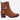 Botines Taco Cuero Mujer Vittoria Camel Carmela