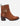 Botines Taco Cuero Mujer Vittoria Camel Carmela