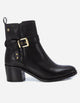 Botines Taco Cuero Mujer Vittoria Negro Carmela