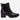 Botines Chelsea Taco Cuero Mujer Xune Negro Carmela