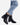Botines Chelsea Taco Cuero Mujer Xune Negro Carmela
